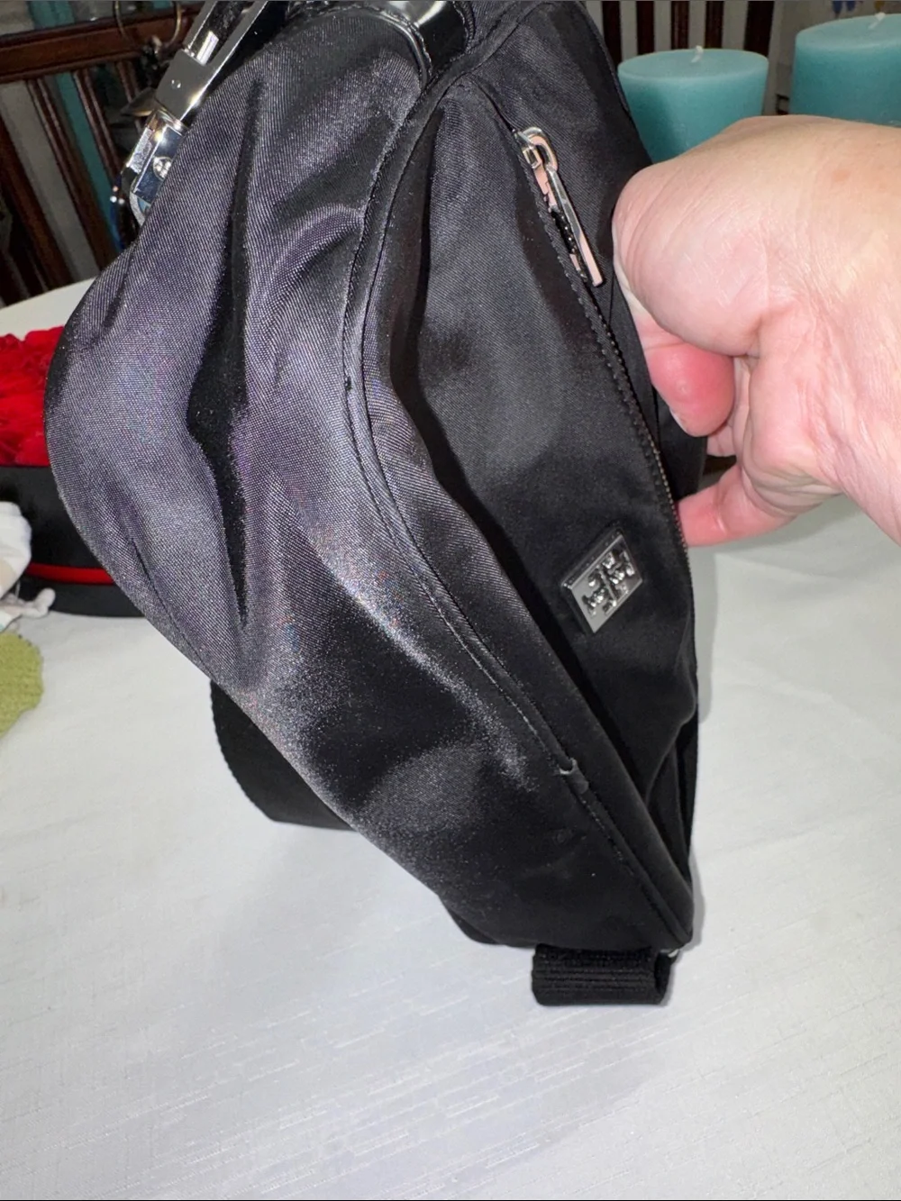 Tory Burch Black Nylon Virginia Crossbody